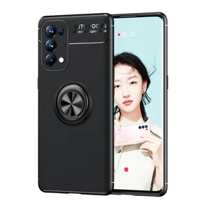 Casing Ponsel OPPO Reno 5 PRO TPU Super Baik, Casing Penutup Tahan Guncangan Magnet Cincin Jari 3 Dalam 1 UNTUK OPPO Reno 5 PRO