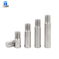 GB Standard 304 Stainless Steel Slotted Threaded Cylindrical Pins Plain Finish M2-M8 Fasteners for Mold Mechanical Positioning