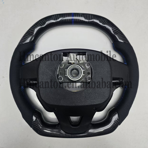 Volant de voiture en cuir perforé et fibre de carbone pour Hyundai Veloster - Vente en gros - Product Image 3