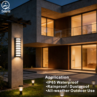 Vente flash - Nouveau design - Applique murale LED étanche 10W pour intérieur/extérieur - Éclairage moderne pour jardin avec abat-jour en acrylique