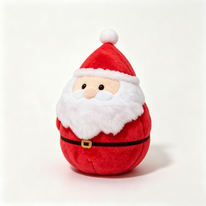 Peluche de Santa Claus con Forma de Huevo Personalizado, Peluche de Santa Claus Redondo y Gordito - Product Image 2