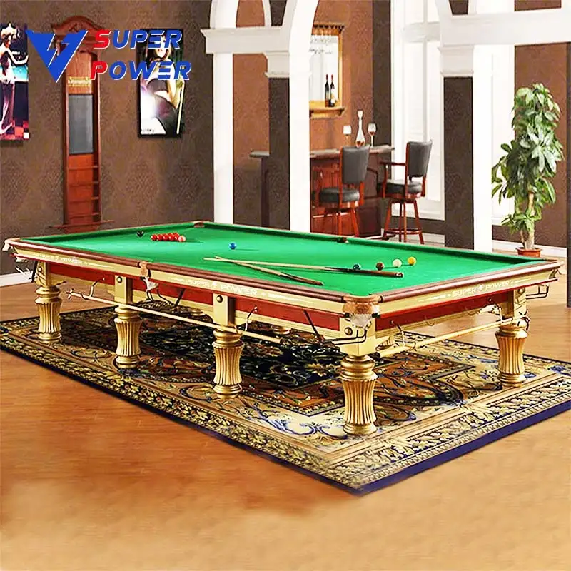 China Hersteller Billard fabrik Großhändler Snooker & Billardtisch 12ft
