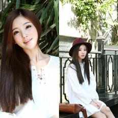 Extensiones de cabello para mujer, cabello humano indio teñido al agua y ondas profundas, extremos dibujados individuales, 12-14 pulgadas de largo - Product Image 1