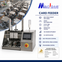 Máquina Automática de Alimentación de Tarjetas con Capacidad de hasta 500 Piezas/min, Servoaccionamiento de 100 m/min, Control PLC, Tamaños Personalizados