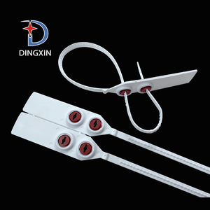 Bandes de scellement en plastique à double verrouillage, numérotées, pour bureau de <span class=keywords><strong>poste</strong></span>, en PP, rouge, bleu, jaune, sceau de sécurité - Product Image 4