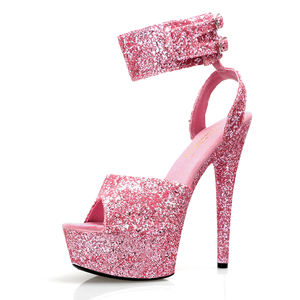 Hate Sky sepatu hak Super tinggi wanita, sandal bubuk buram menari dengan sol Kristal Untuk klub malam - Product Image 3