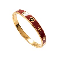 Bracelet étoile coloré en acier inoxydable pour femme, design vintage goutte d'huile, fermoir plaqué or, bracelet de luxe léger haut de gamme