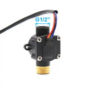 1-30L/min G1/2DN15給湯器フロースイッチタービンタイプ流量計NTC50K温水センサー付き銅シェル - Product Image 1