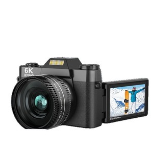 Appareil photo numérique sans miroir 6K Ultra HD avec écran inclinable pour vlogging en extérieur et photographie de voyage - Product Image 1