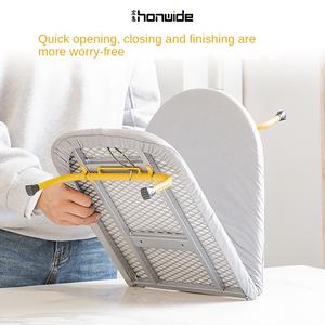 Tabla de planchar de escritorio plegable moderna y reforzada con <span class=keywords><strong>malla</strong></span>, personalizada <span class=keywords><strong>para</strong></span> el hogar, con mesa de planchado y tendedero, eléctrica - Product Image 4