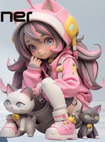 Service d'impression 3D personnalisé, figurine en résine couleur pleine, version Q, statue chibi personnalisée pour les fans d'anime, décoration de bureau, cadeau, impression 3D