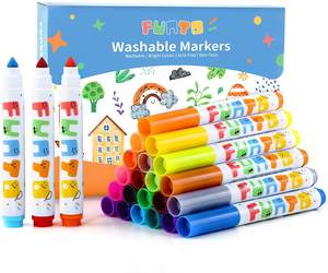 Rotuladores de Acuarela Lavables con Punta Cónica No Tóxicos para Niños - Product Image 1