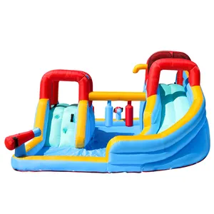 Thương mại Nhà bị trả lại trẻ em trượt nước Inflatable với hồ bơi công viên nước chơi hồ bơi bơm hơi đồ chơi phụ kiện - Product Image 2