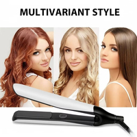 Lisseur de cheveux en céramique portable pour les voyages - Mini fer à lisser à chauffe rapide avec double tension mondiale