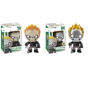 Action horror movies Ghost Rider 10cm Model Toys Doll funko pop PVC Kids gift toys with funko pop protector Action figures