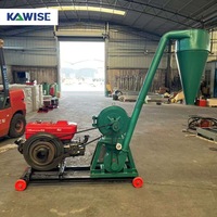 Broyeur à marteaux auto-amorçant pour maïs et céréales, machine de production d'aliments pour animaux d'élevage en ferme
