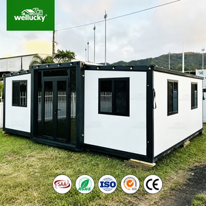 Maison conteneur extensible, mini-maison mobile, prête pour panneaux solaires, étanche, résistante au vent, cabane préfabriquée, projet de tourisme glamping - Product Image 1