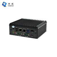Mini PC Industrial Integrado Sin Ventilador J6412 5205U 10210U 10310U DDR4 MSATA 2 HD 4K 2 LAN 2 RS232 485 COM M.2 4G WiFi