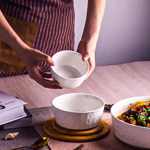 Tazón Grande de Cerámica para Sopa, 10 Pulgadas, Estilo Japonés, Olla para Sopa de Pescado al Estilo Sichuan con Patrón de Piedra Creativo - Product Image 4