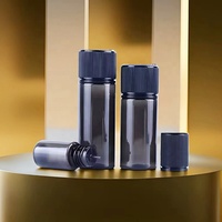 Bouteilles compte-gouttes en plastique PET transparentes noires personnalisées de 10 ml, 20 ml, 30 ml, 40 ml, 60 ml, 100 ml, 120 ml pour huiles essentielles, liquides et jus V3