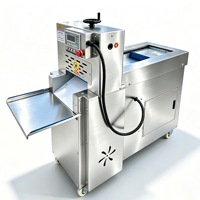 Trancheuse à viande électrique en acier inoxydable pour mouton et bœuf, réglage précis de l'épaisseur, capacité de 300 kg/h, garantie 1 an