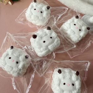 NOUVEAU Jouet Squishy Mignon en Coton en Forme d'Agneau - Silicone Doux - Texture Moelleuse Anti-Stress Cadeau Fidget pour Enfants Adultes Bureau Anxiété - Product Image 2