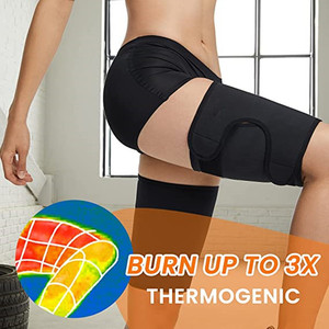 Women's Spandex Sauna <strong>Thigh</strong> <strong>Belt</strong> Running Fitness Double Sweat Trimmer Velcro Adjustable Leg Guard - Product Image 6