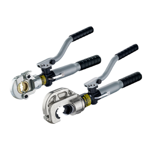 Pince à sertir hydraulique intégrée HT-300 avec dispositif de sécurité 400 pour fils à embouts en cuivre et aluminium - Product Image 1