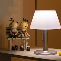 Lampes de table solaires modernes 10 LED étanches en acier inoxydable ABS interrupteur à 3 vitesses protégeant les yeux de l'éclairage extérieur