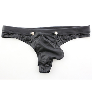 Boxer <span class=keywords><strong>Perizoma</strong></span> da Uomo Sexy a Vita Bassa Traspirante con Intagli in Tessuto Confortevole per Locali Notturni - Product Image 3