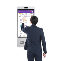 Kiosco de Pedidos con Pantalla Táctil de Autoservicio de 21.5 Pulgadas, con Escáner QR, Lector de Códigos de Barras y Reconocimiento Facial para Restaurantes