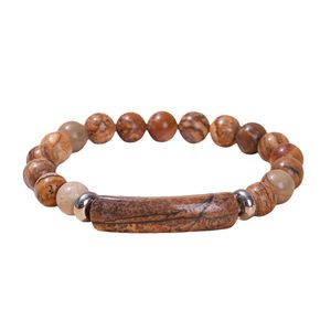 Bracelet élastique unisexe en <span class=keywords><strong>pierre</strong></span> de quartz rose 8 mm, motif cercle, bracelet en agate de guérison, cadeau de vacances pour femme - Product Image 4
