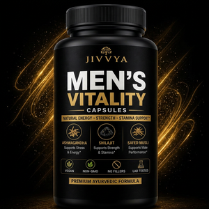 Cápsulas Jivvya Herbal Vitality Complex para Hombre, Suplemento Botánico Premium para el Bienestar - Product Image 1