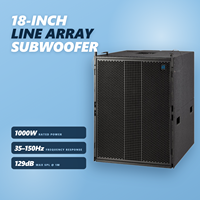 Subwoofer passif 18 pouces à haut SPL, 8 ohms, sensibilité 129 dB |   Caisse de basses 000W pour installation fixe en boîte de nuit