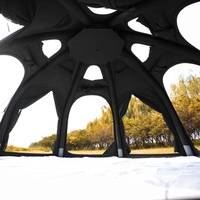 Grande tente de camping gonflable de luxe en toile Oxford pour l'extérieur, tente dôme gonflable pour le camping