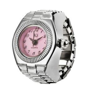 Vente chaude usine : Mini montre bague numérique tendance en alliage argenté pour hommes et femmes, format bague, vente en gros - Product Image 6