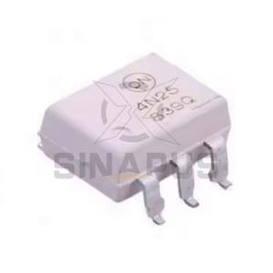 Optocoupleur double canal à isolation élevée On Semiconductor 4N25SR2M 4N25M SOP6, circuits intégrés spécialisés pour applications industrielles - Product Image 1