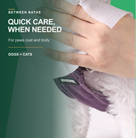 100 lingettes nettoyantes pour animaux de compagnie, formule douce non parfumée, pour chiens et chats, non tissées, 20x20cm, pour pattes, pelage et corps, toilettage quotidien, paquet à dérouler