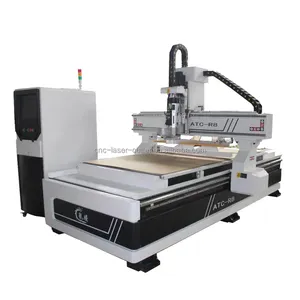 best service 3d woodworking and wood cutting 4 axis 1325 ATC cnc router nesting machine