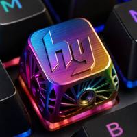 Tecla de Aluminio CNC de Precisión Personalizada, Logotipo 3D en Relieve, Servicio de Fábrica OEM ODM, Piezas de Teclado Mecánico de Alta Tecnología