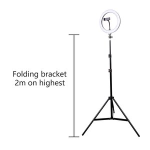 Aro de Luz LED de 10 Pulgadas con Alimentación USB, Plegable, con Soporte para Teléfono y Trípode, para Transmisión en Vivo y Maquillaje - Product Image 2