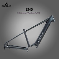 Cadre de vélo électrique tout-terrain CYCTRAC EM5 avec moteur central Bafang, en alliage d'aluminium, à assistance électrique, axe traversant BOOST-148