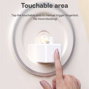 Tuya Smart Fingerbot <span class=keywords><strong>plus</strong></span> Zigbee Blanc Smart Button Switch Minuterie de commande vocale Alexa Google Need fonctionne avec la passerelle zigbee Hub - Product Image 4