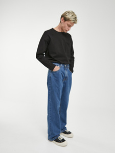 T-Shirt Oversize Imperio a Maniche Lunghe con Tasca Frontale, Design Stampato in Stile Vintage, 100% Cotone Traspirante e Confortevole, Casual da Uomo - Product Image 6