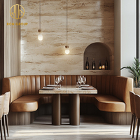 Canapé, banquette et table en marbre pour restaurant, mobilier de café, chaise et table pour restaurant