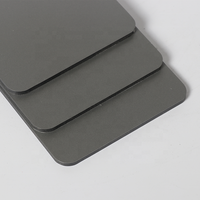 Revestimiento de Pared Exterior Color Negro/Gris Oscuro Plateado, Paneles Compuestos de Aluminio ACP/ACM, Paneles de Pared Impermeables y Tableros de Pared