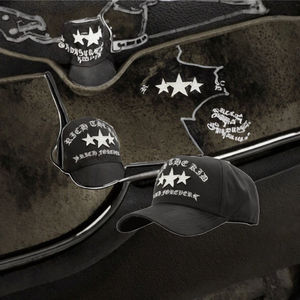 Casquette de baseball vintage sportive à 6 panneaux Barbas Hats avec broderie à motif de lettres, visière incurvée chromée, réglable, unisexe - Product Image 2