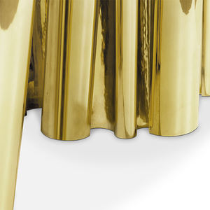 جديد الحديثة أسلوب بسيط يمكن تخصيص اللون الفولاذ المقاوم للصدأ الجدول الزجاج قرص من الرخام للمنضدة الجدول - Product Image 5