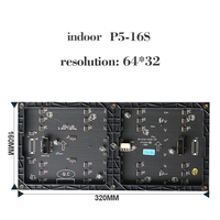 Módulo de Panel LED HD a Todo Color para Interiores Hangzhou Electronic P5, 320x160 mm, Paso de Píxeles de 10 mm, RGB, SDK Personalizable, Centro Comercial