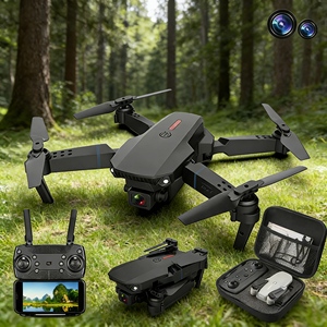 Beautiful LED Lights Cool E88 Pro 4K Dual <strong>Camera</strong> HD Beginner Aerial <strong>Drone</strong> Remote Control Aircraft Durable Plastic Smart <strong>Drone</strong> - Product Image 2